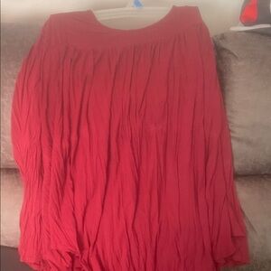 Elegant Red Women's Skirt